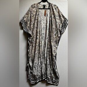 NWT Steve Madden Floral Kimono Maxi Duster One Size